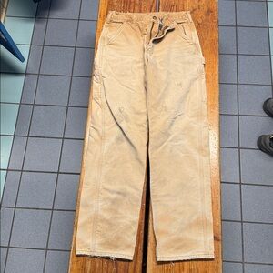 Flannel lined Carhartt Work Pants 33 x 34 (B-111)